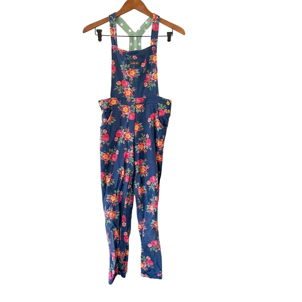 Matilda Jane Floral Overalls, Size 12 - Picture 2 of 5